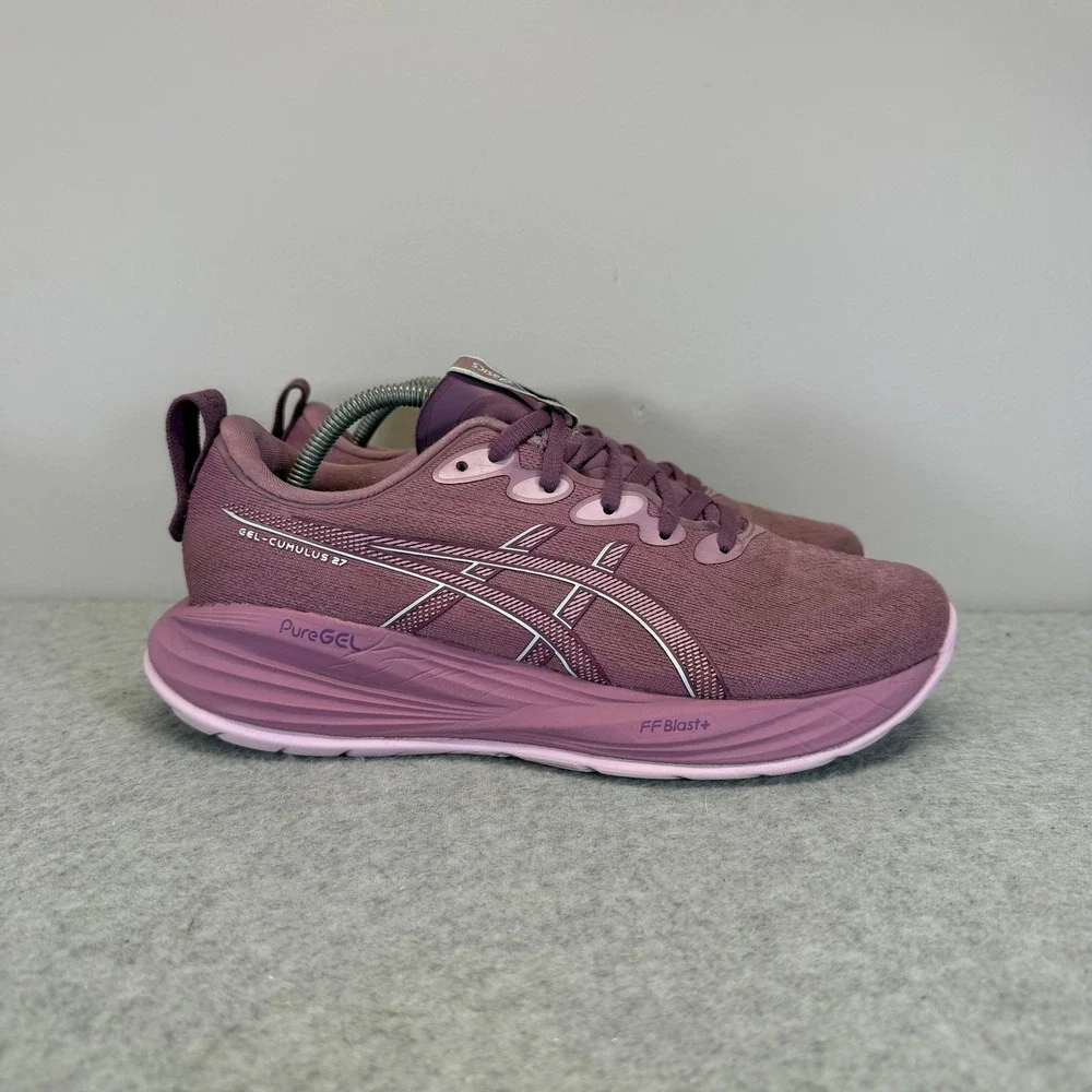 ASICS Gel-Cumulus 27 Womens Shoes Size 8 Plum Lavender Running Sneakers 1012B772